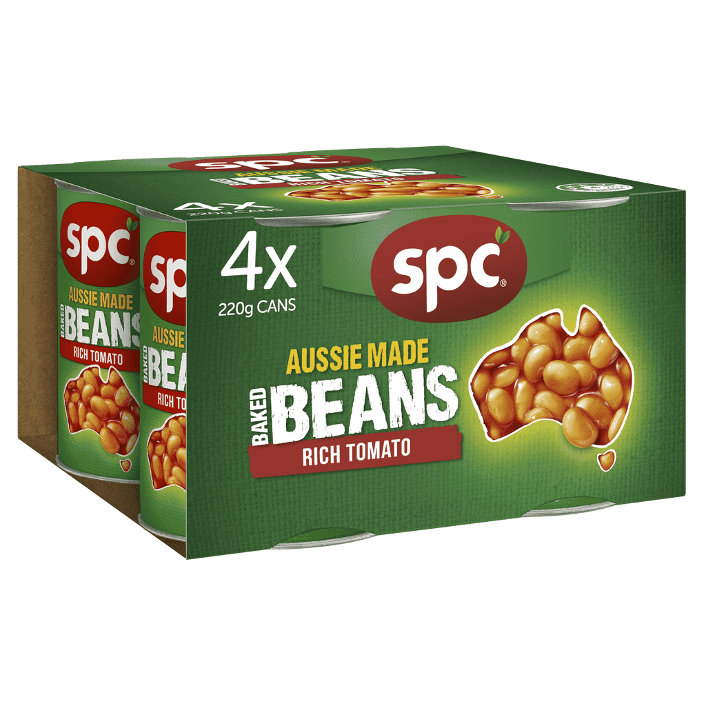 SPC Baked Beans Rich Tomato 4 x 220g SPC Food Solutions