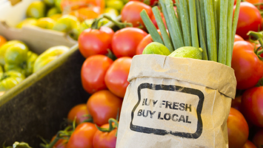 Fresh produce on display