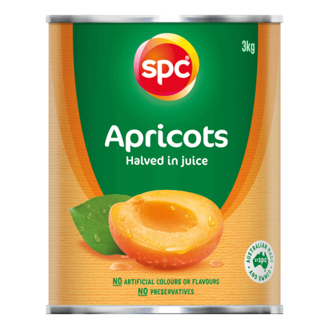 SPC Halved Apricots in Juice 3kg product shot
