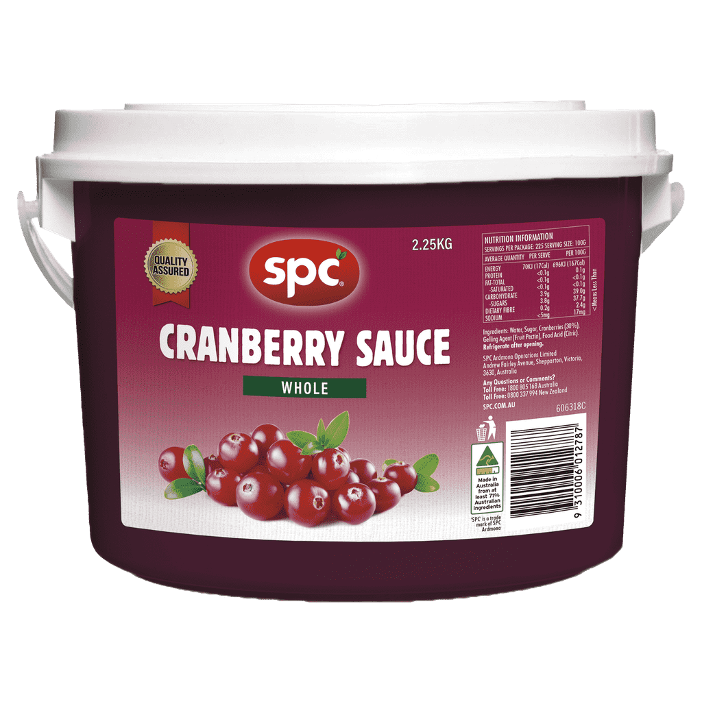 SPC Cranberry Sauce Whole 2.25kg SPC Food Solutions