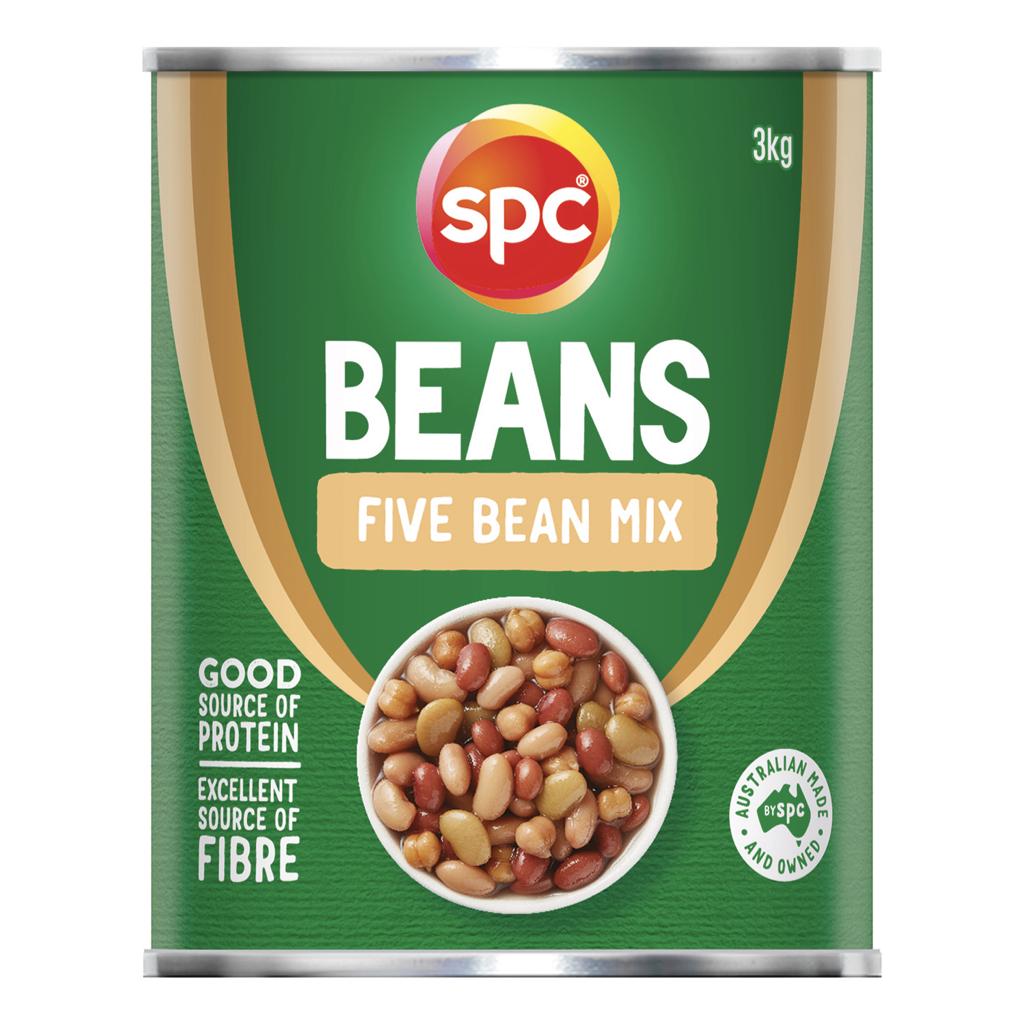 SPC Five Bean Mix 3kg tin product shot