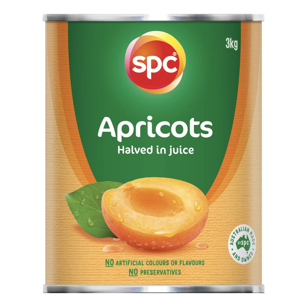 SPC Apricots Halved in Juice, 3kg tin
