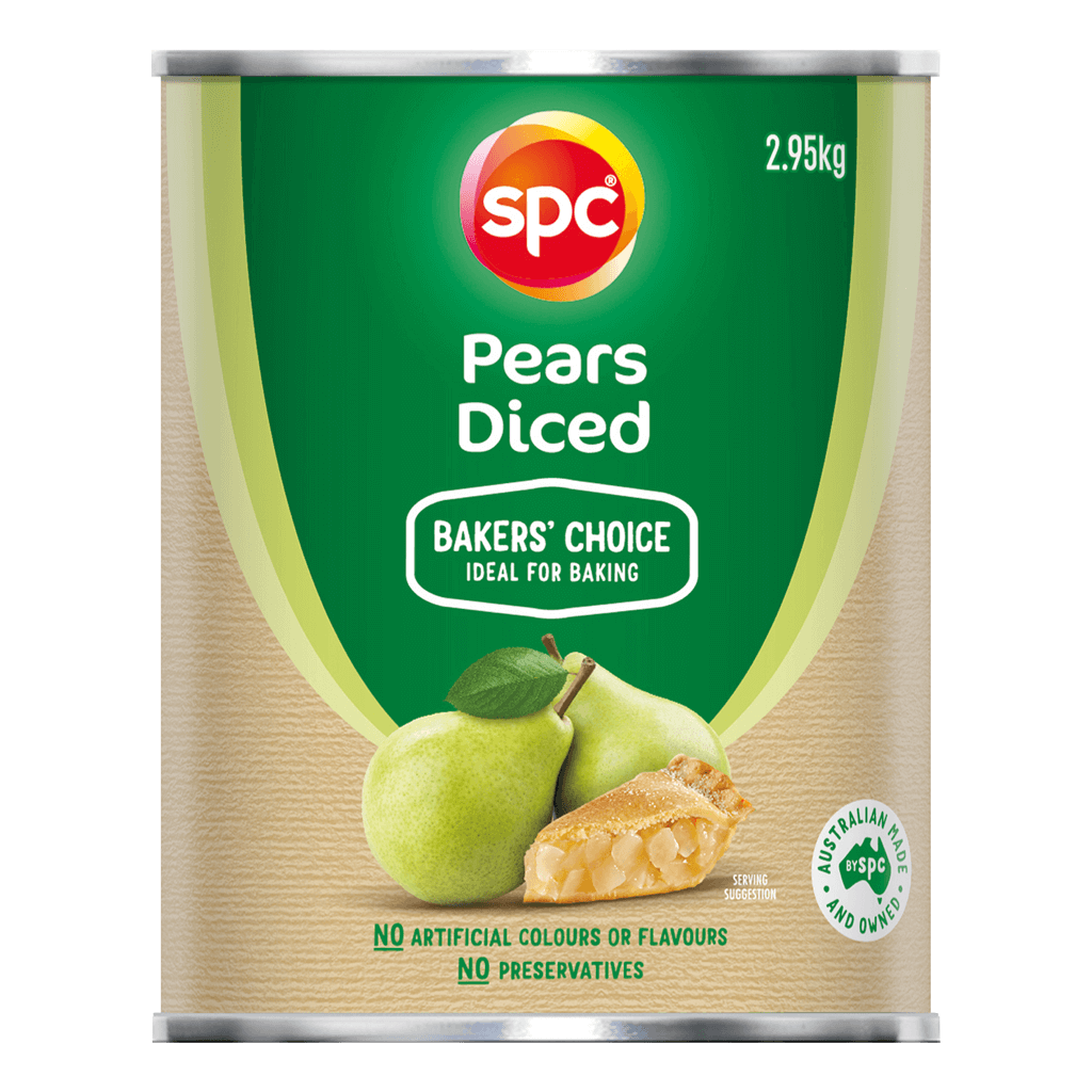 SPC Diced Pears Baker's Choice 2.95kg product shot