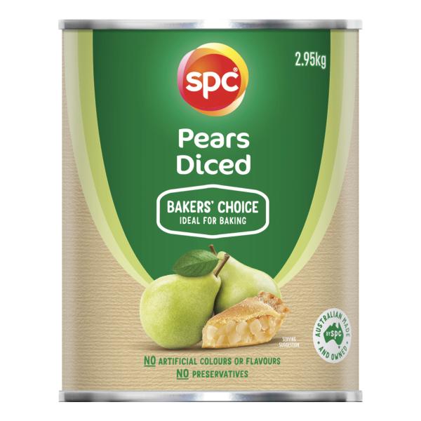 SPC Diced Pears Bakers' Choice, 2.95kg tin