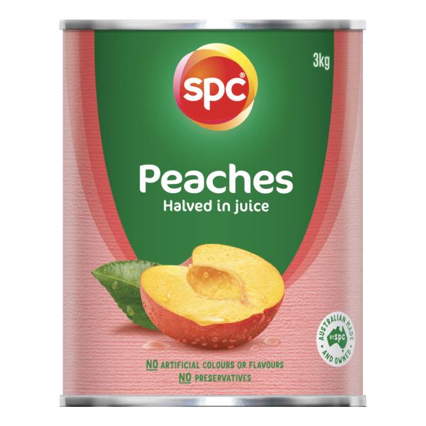 SPC Peaches Halved in Juice, 3kg tin