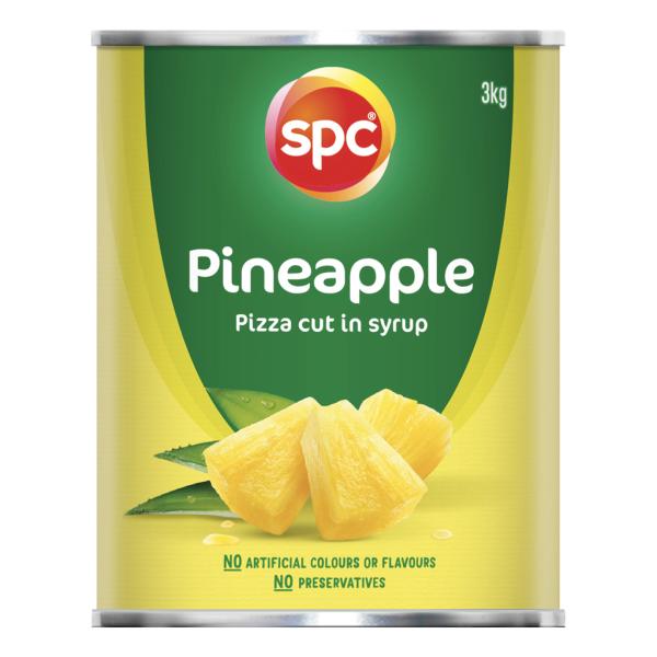 SPC Pineapple, Pizza Cut in Syrup, 3kg tin