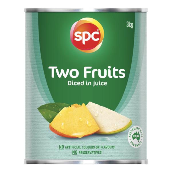 SPC Two Fruits Diced in Juice, 3kg tin