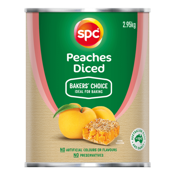 SPC Diced Peaches Baker's Choice 2.95kg product shot