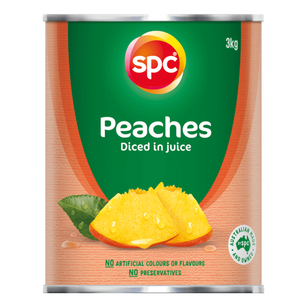 SPC Diced Peaches in Juice 3kg product shot
