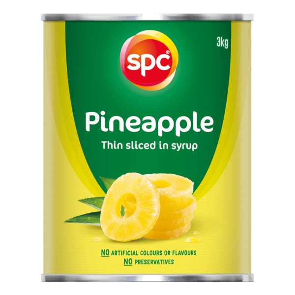 SPC Pineapple Thin Sliced in Syrup 3kg product shot